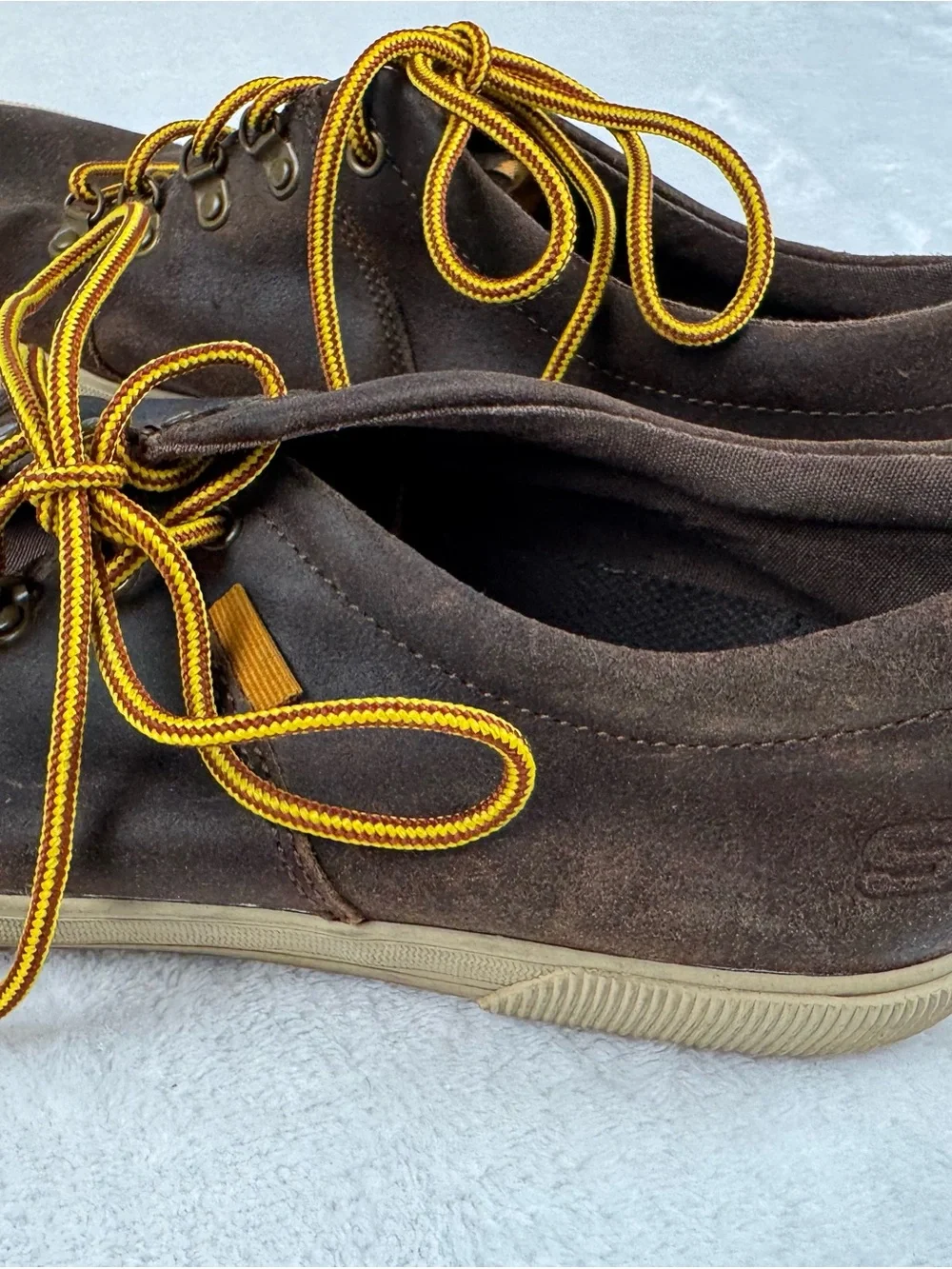 Skechers Men's Size 11 Brown Leather Lace Up Casual Shoes